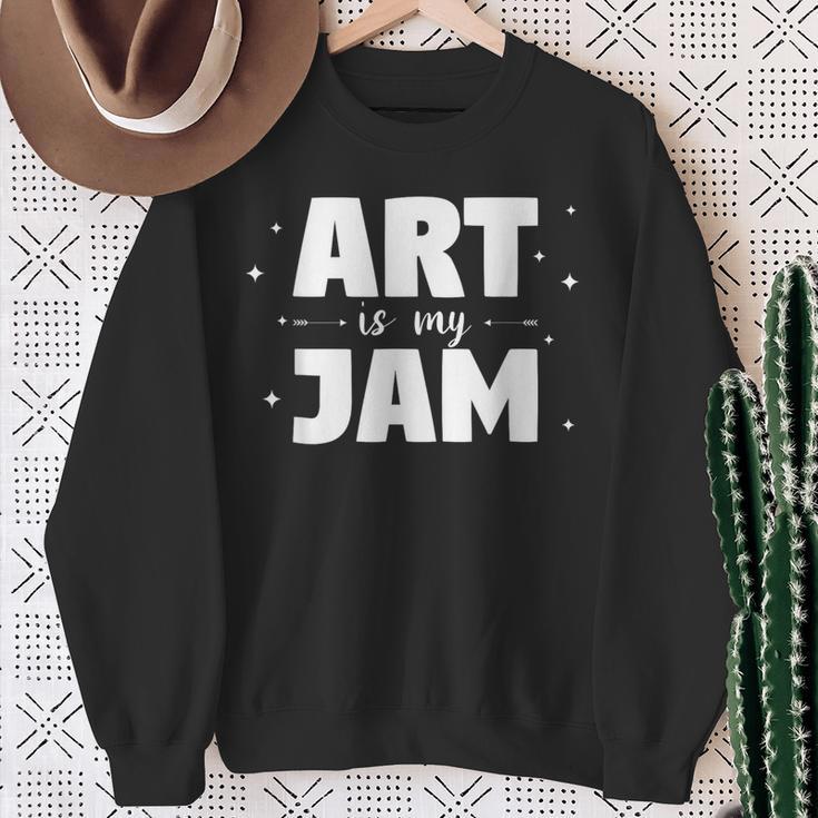 Kunst Ist Mein Ding Für Einen Lehrer Sweatshirt Geschenke für alte Frauen