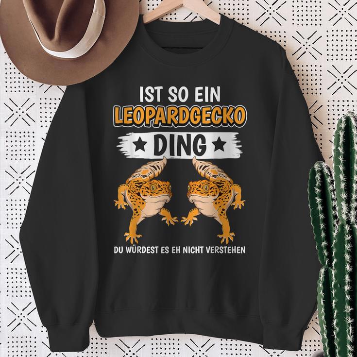 Leopard Geckos Ist So Ein Leopardgecko Ding Leopard Gecko Sweatshirt Geschenke für alte Frauen