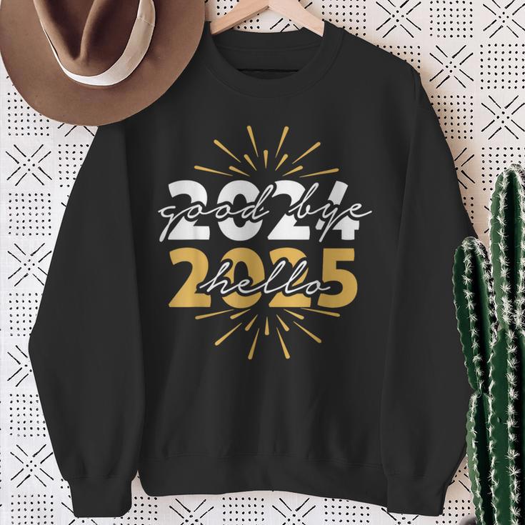 Matching Family Party New Years Eve Goodbye 2024 Hello 2025 Sweatshirt ...