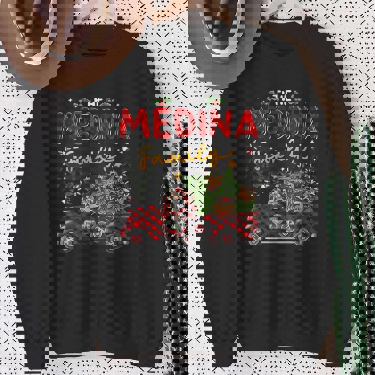 The Medina Family Christmas Matching Pajamas Group Sweatshirt Gifts for Old Women