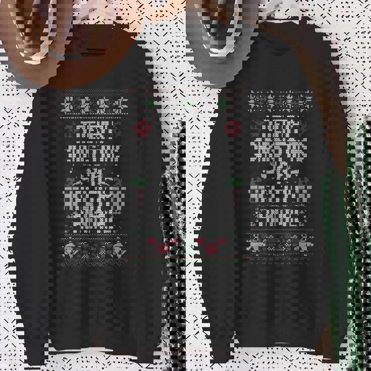 Merry Christmas Animal Filthy Ya Xmas Pajama Ugly Sweater Sweatshirt Gifts for Old Women