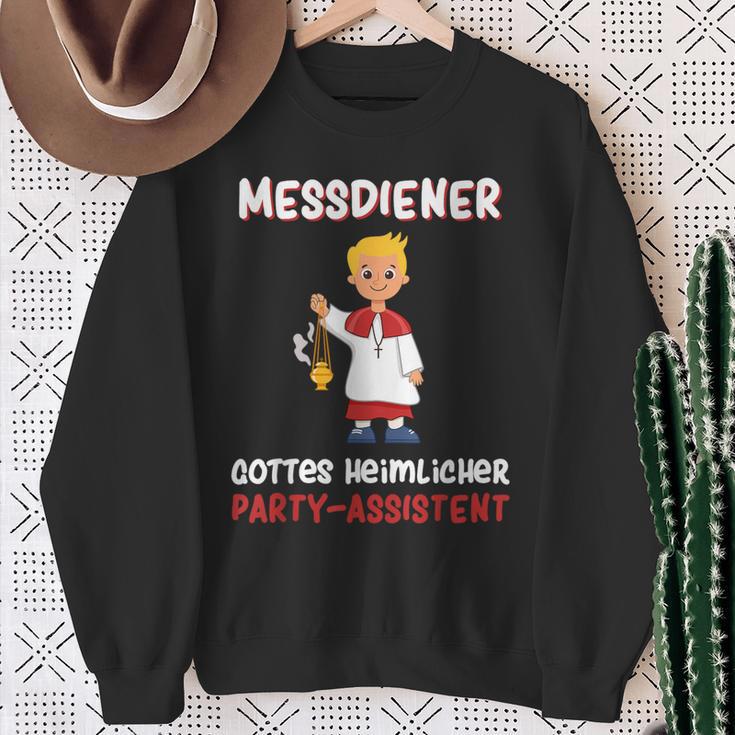 With Ministrant Sternsinger Ministranten Messdienerin Messdiener Sweatshirt Geschenke für alte Frauen