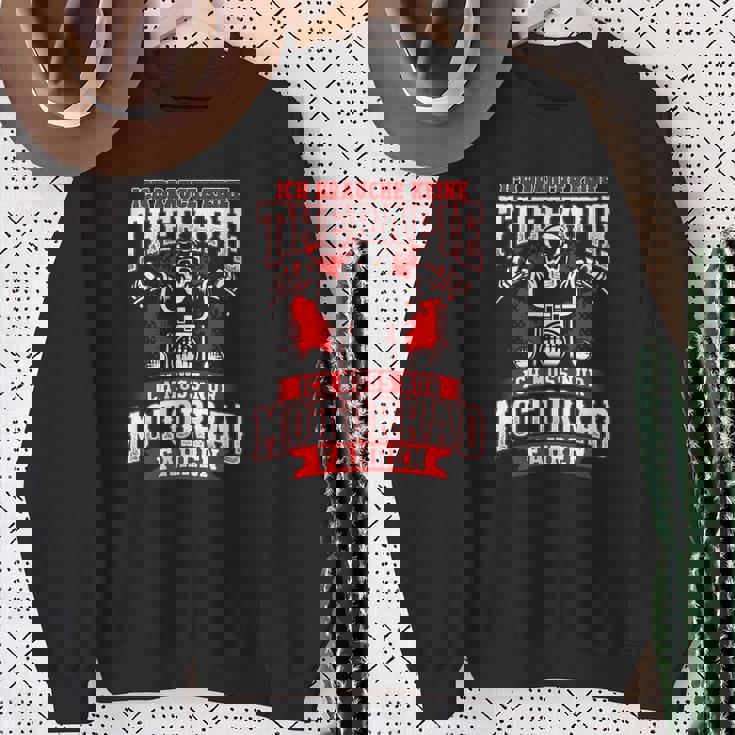 Motorrad Superbike Chopper Therapie Sweatshirt Geschenke für alte Frauen