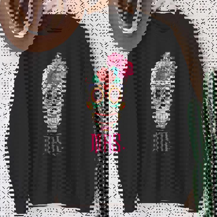 Mrs Sugar -Intage Avec Tête De Mort Dia De Los Muertos Mariée Sweater e Cadeaux pour les femmes âgées