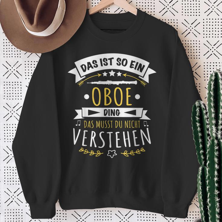 Oboist Oboe Musician Das Ist So Ein Oboe Ding Sweatshirt Geschenke für alte Frauen