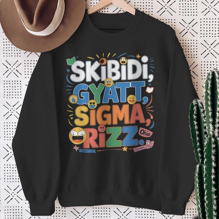 Ohio Skibidi Gyatt Sigma Rizz Sweatshirt Geschenke für alte Frauen