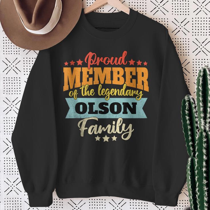 Olson Nachname Olson Sweatshirt Geschenke für alte Frauen