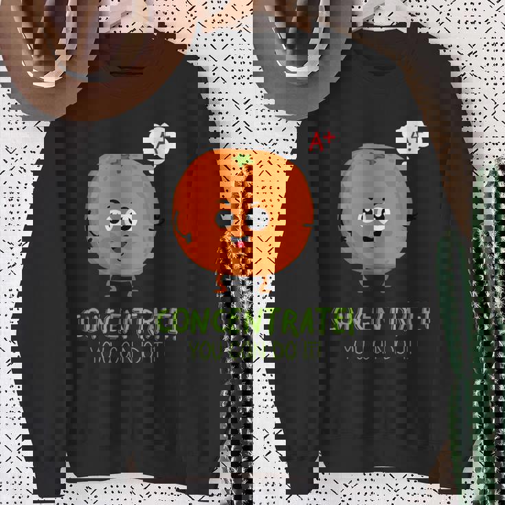 Orange Concentrate Fruit And Vegetables Sweatshirt Gifts for Old Women