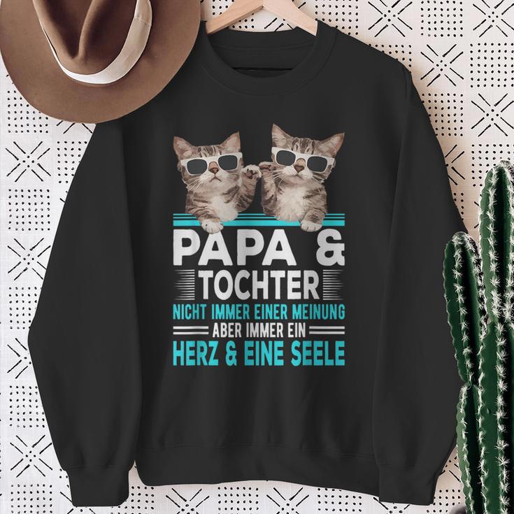 Papa Und Tochter Herz Und Eine Seele Partner Look Sweatshirt Geschenke für alte Frauen