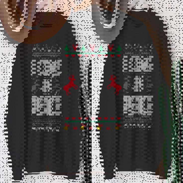 I Come In Peace I'm Peace Xmas Matching Couples Christmas Sweatshirt Gifts for Old Women