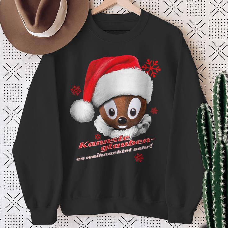 Pittiplatsch Kannste Glauben Es Weihnachtet Sehr Sweatshirt Geschenke für alte Frauen