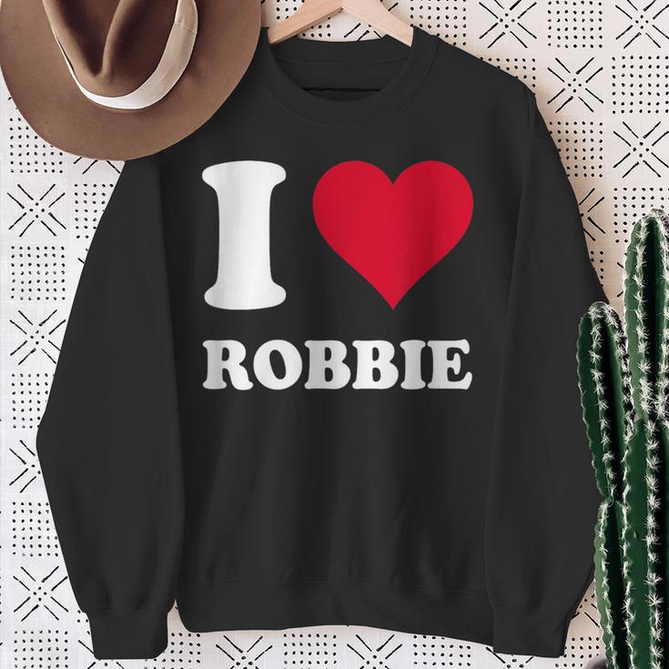 Red Heart I Love Robbie Sweatshirt Geschenke für alte Frauen