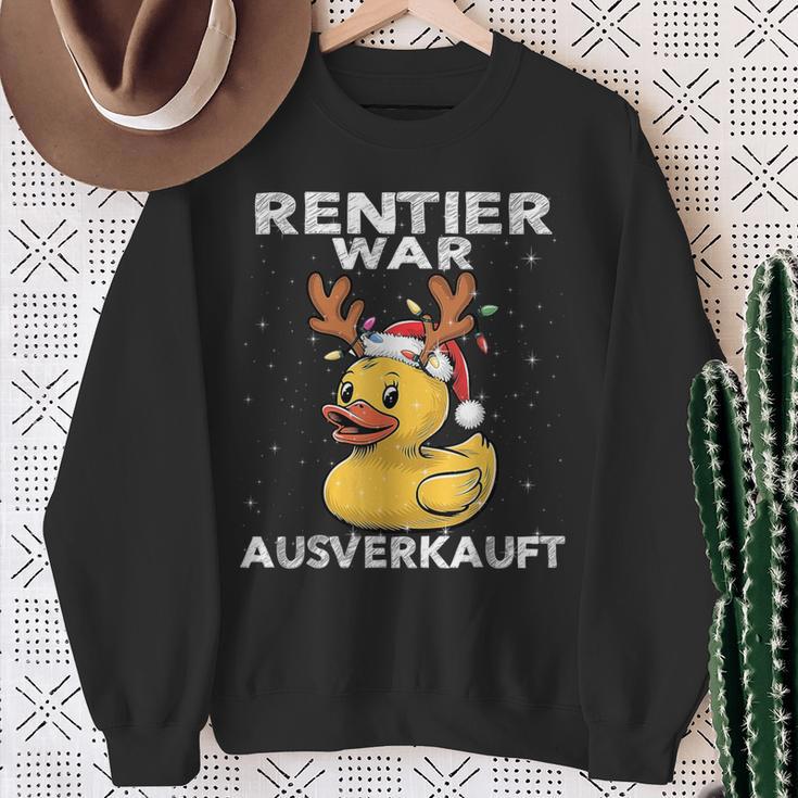 Reindeer Was Ausverkauft Elk Saying Christmas Sweatshirt Geschenke für alte Frauen