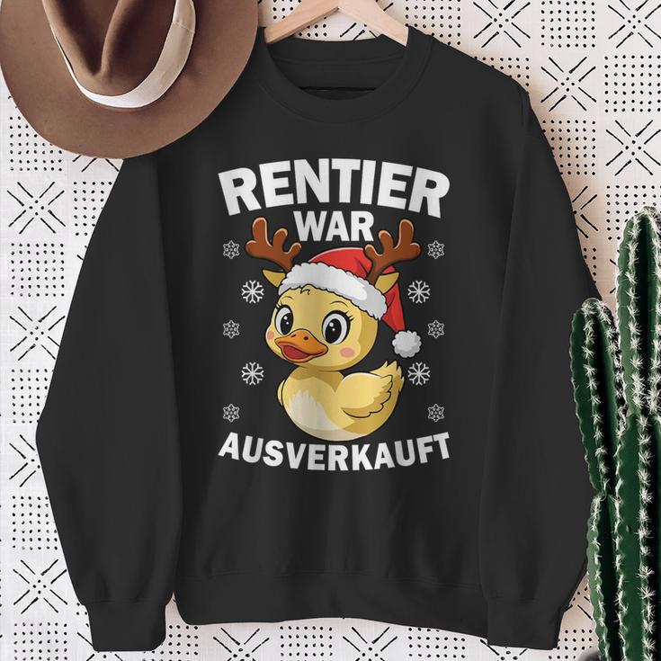 Reindeer Was Out Sold Christmas Elk Slogan Sweatshirt Geschenke für alte Frauen