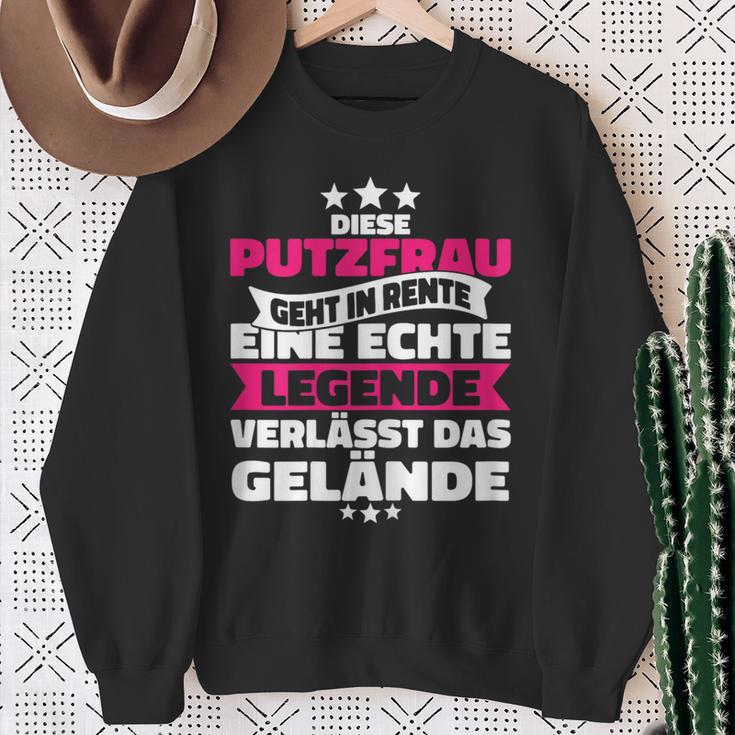 Rentnerin Putzfrau Retirement Sweatshirt Geschenke für alte Frauen