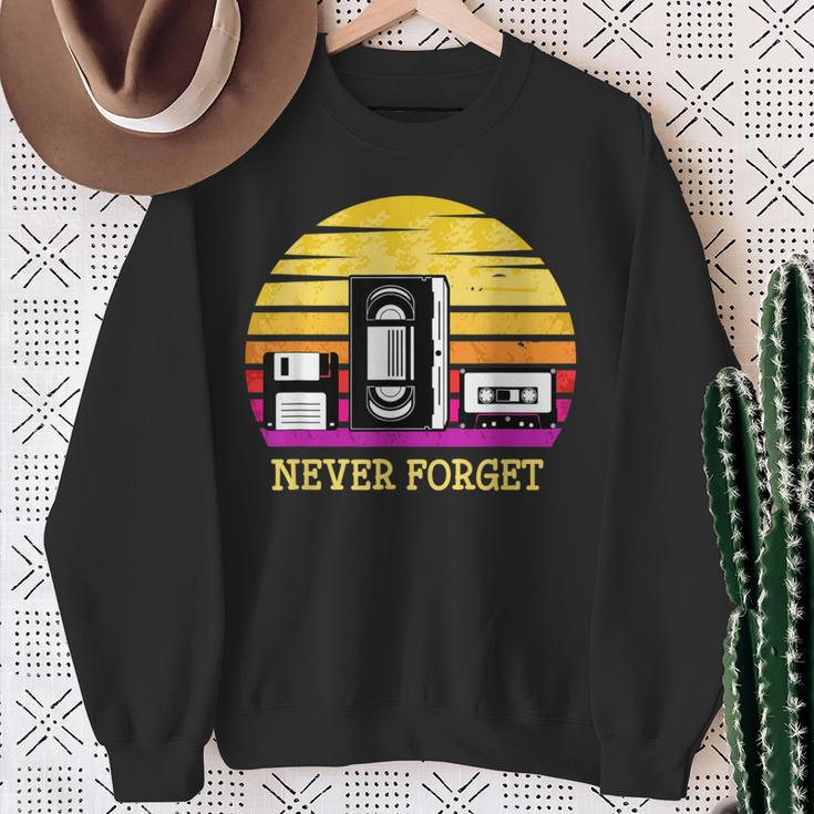 Retro Diskettehs The 80S Never Forget Sweatshirt Geschenke für alte Frauen