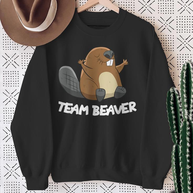 Rodent Team Beaver Team Beaver Cool Flannelette Sweatshirt Geschenke für alte Frauen