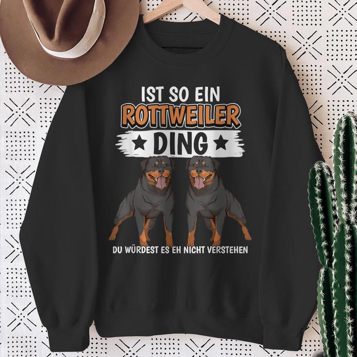 Rottie Sachen Ist So Ein Rottweiler Ding Rottweiler Sweatshirt Geschenke für alte Frauen