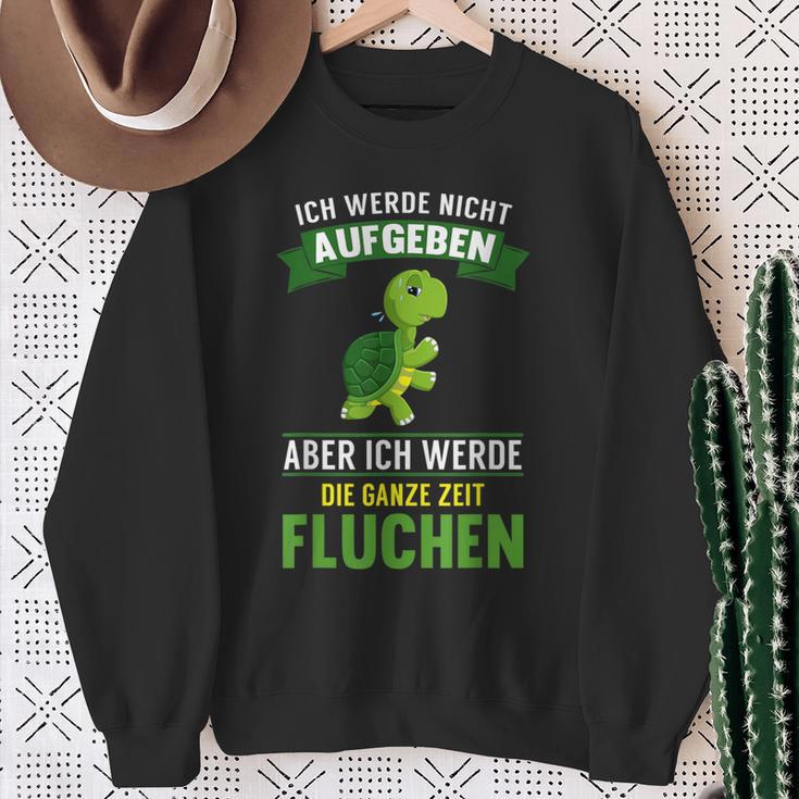 Running Ich Werde Nicht Abgeben Jogging Marathon Hiking Sweatshirt Geschenke für alte Frauen