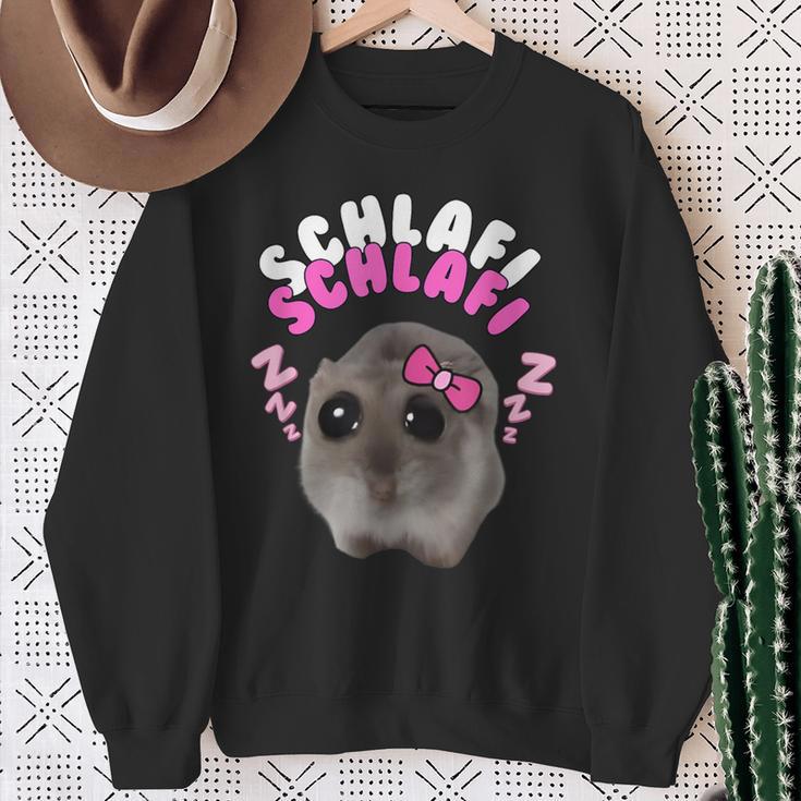 Sad Hamster Sad Hamster Hamstie Hamsty Memes Hamsti Sweatshirt Geschenke für alte Frauen