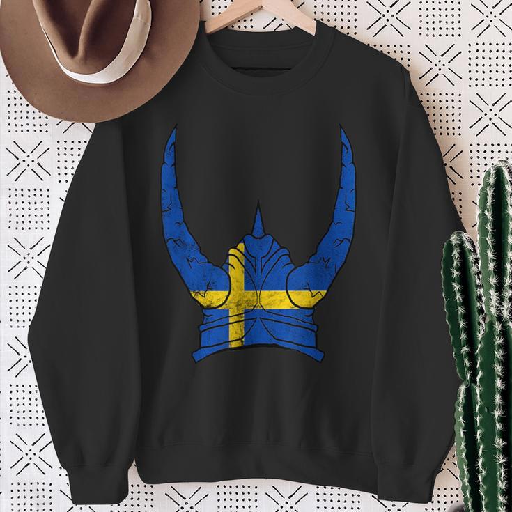 Schweden Wikinger Helm Schwedischer Nordmann Stolz Sköl Sweatshirt Geschenke für alte Frauen