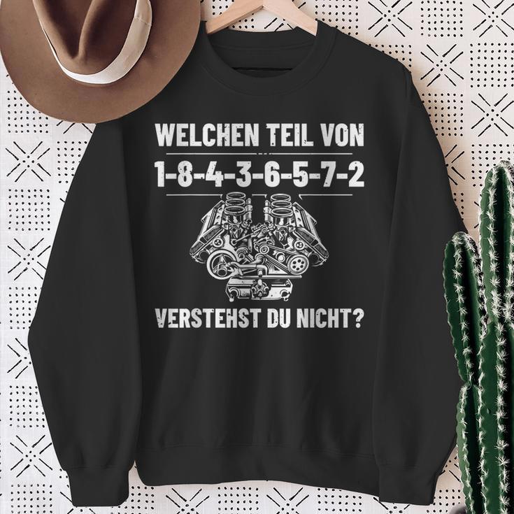 Screwdriver Car Mechatronics 8 Cylinder Car Mechanic Sweatshirt Geschenke für alte Frauen