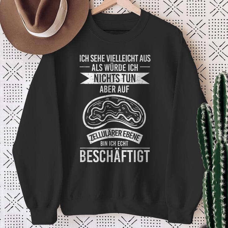 Sehe Aus Nicht Tun Zellulär Busy Biologist Sweatshirt Geschenke für alte Frauen