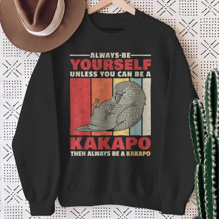 Sei Ein Kakapo New Zealand Parrot Slogan Sweatshirt Geschenke für alte Frauen