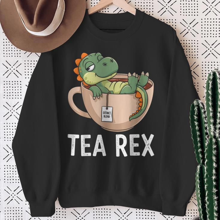 Tea Rex T-Rex Dinosaur Tyrannosaurus Sweatshirt Geschenke für alte Frauen