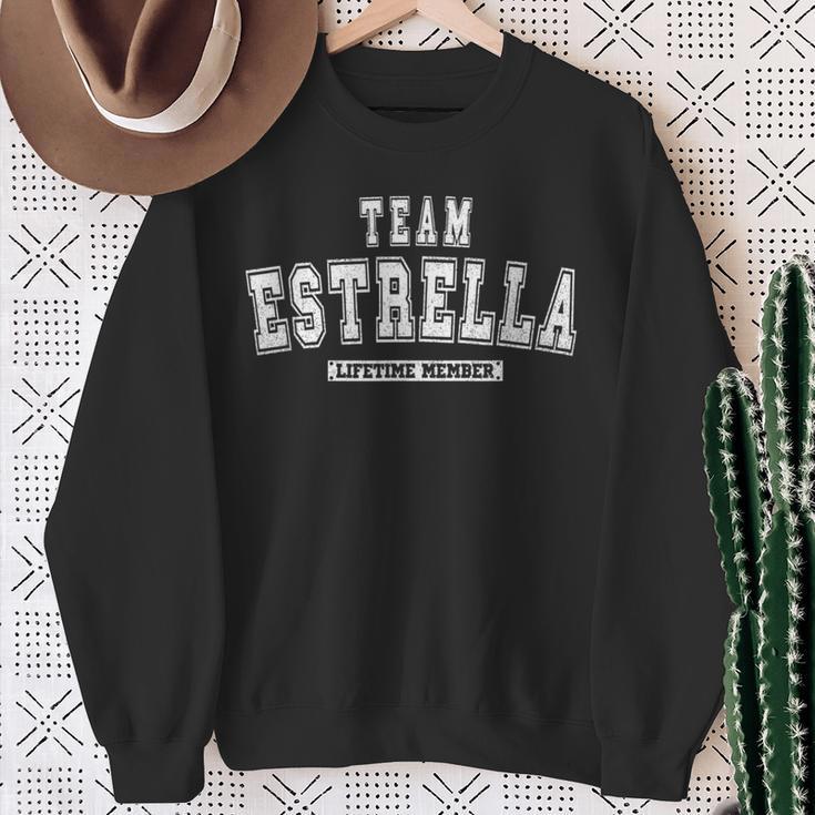 Team Estrella Lifetime Mitglied Familie Nachname Sweatshirt Geschenke für alte Frauen