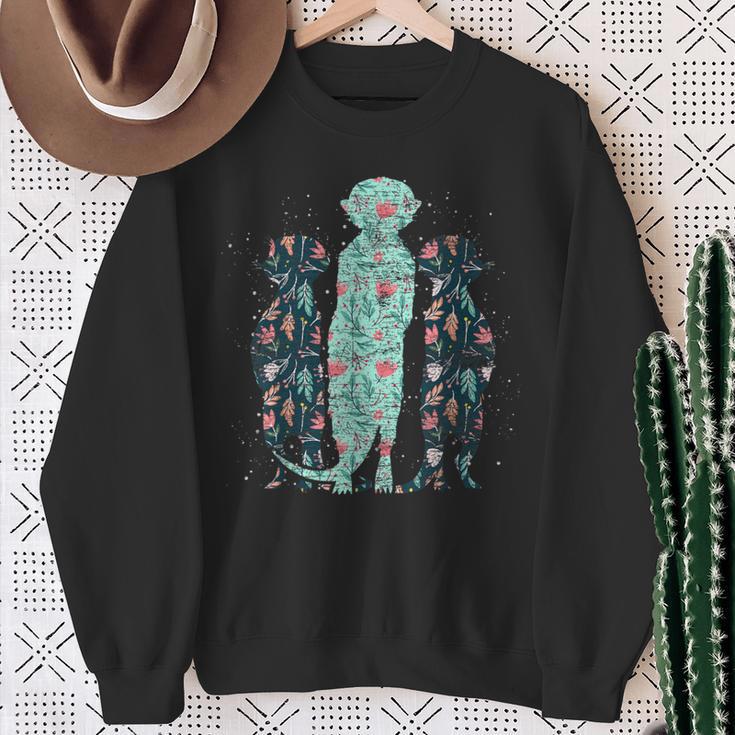 Vintage Meerkat Sweatshirt Geschenke für alte Frauen