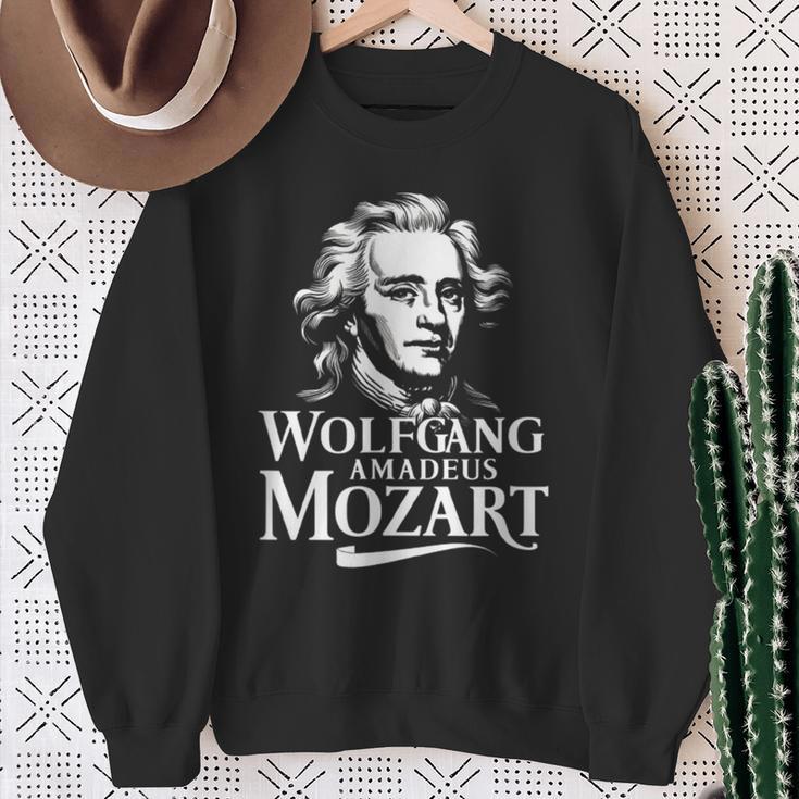 Wolfgang Amadeus Mozart Portrait Salzburg Operaienna Classic Sweatshirt Geschenke für alte Frauen