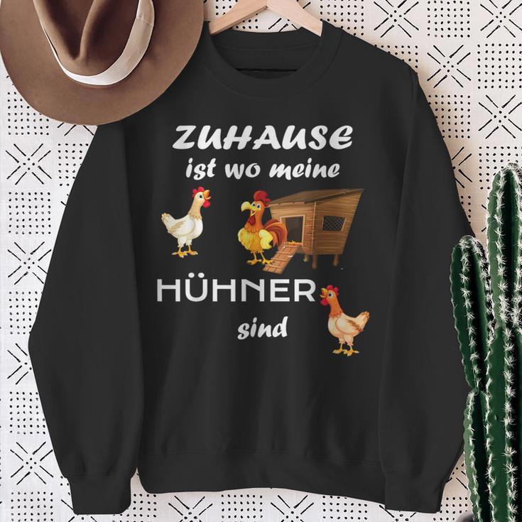 Zuhause Ist Wo Meine Hühner Sind Sind Farmer Zuhause Ist Wo Meine Hühn Sweatshirt Geschenke für alte Frauen