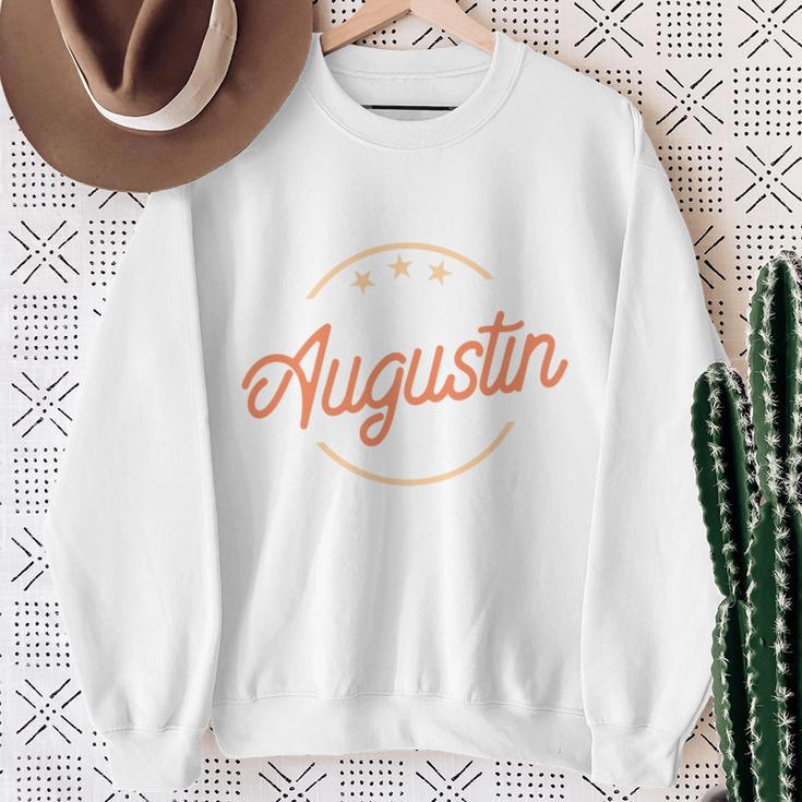 Augustine The Man Of Myth The Legend Sweatshirt Geschenke für alte Frauen