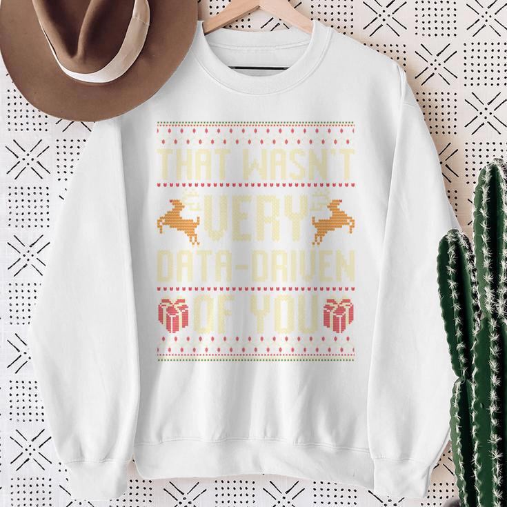 Das War Nicht Sehr Datengetriebenon Euch Ugly Christmas Jumpers Long-Sleeved Sweatshirt Geschenke für alte Frauen