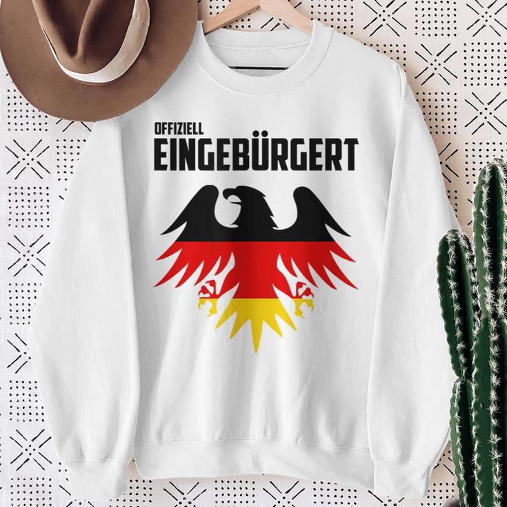 Einbürgert Team Deutschland Einbürgerung Sweatshirt Geschenke für alte Frauen