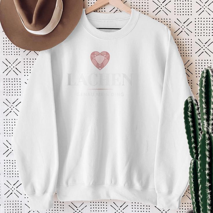 With Lachen Ist Genau Mein Ding Lachkraft Motif Sweatshirt Geschenke für alte Frauen