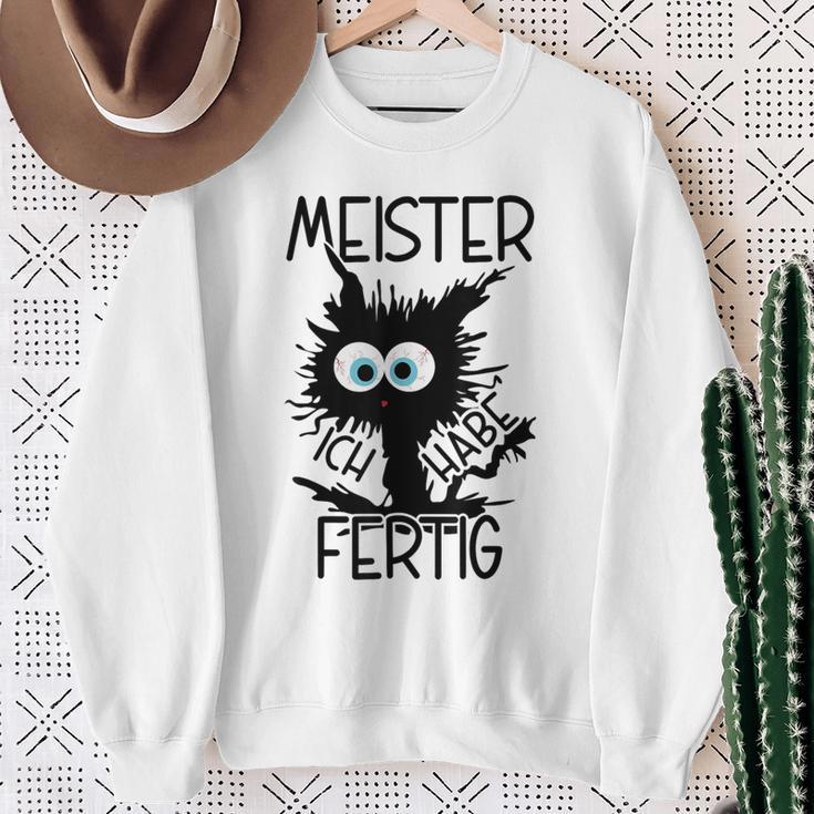 Meister Geschafft Meister Bestanden Gray Sweatshirt Geschenke für alte Frauen