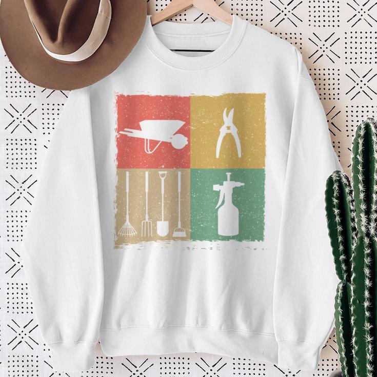 Retro Garden Tool Gardening For Gardeners Sweatshirt Geschenke für alte Frauen