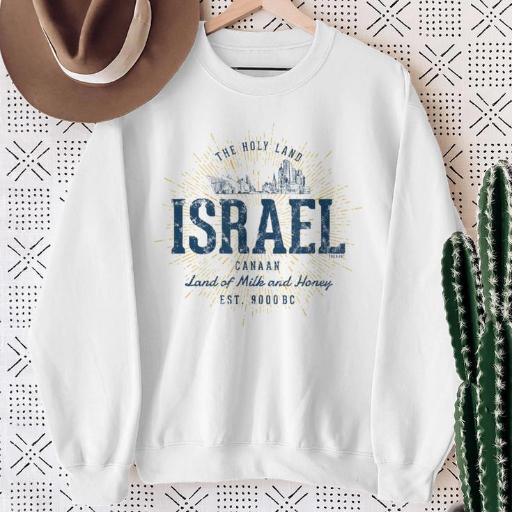 Retro Styleintage Israel S Sweatshirt Geschenke für alte Frauen