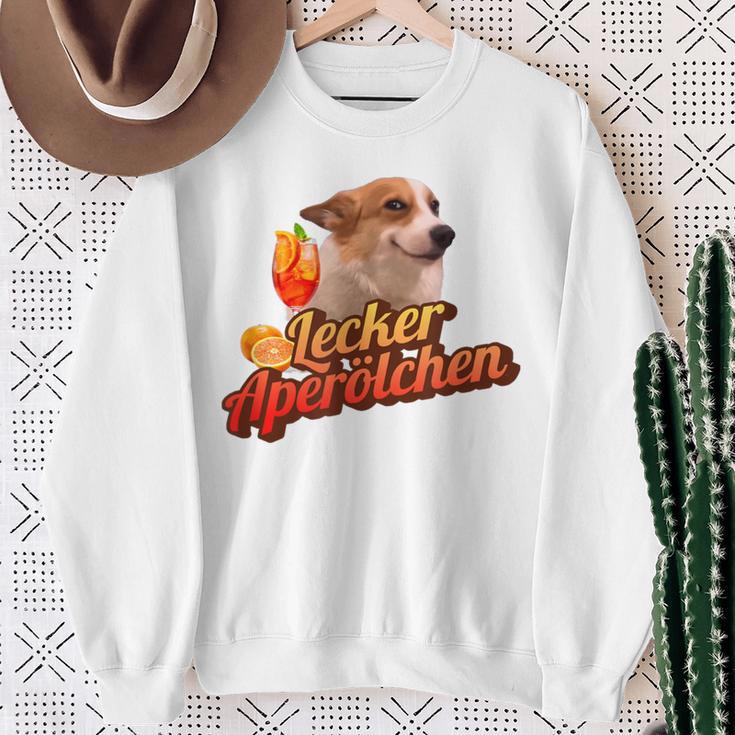 Tasty Aperölchen Holy Corgi Spritz-Tour Dog Spritzy Sweatshirt Geschenke für alte Frauen