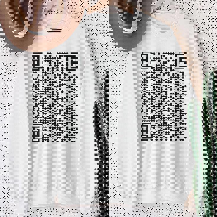 Trump Dance Qr President Trump Dancing Code On Back Sweatshirt Gifts for Old Women
