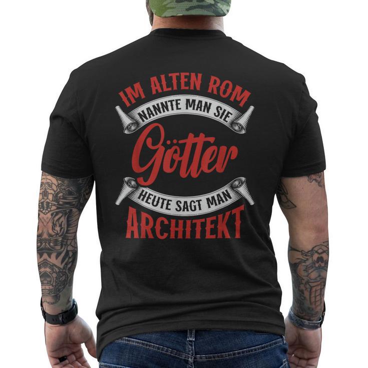 Architektur Ich Bin Also Architekt T-Shirt mit Rückendruck