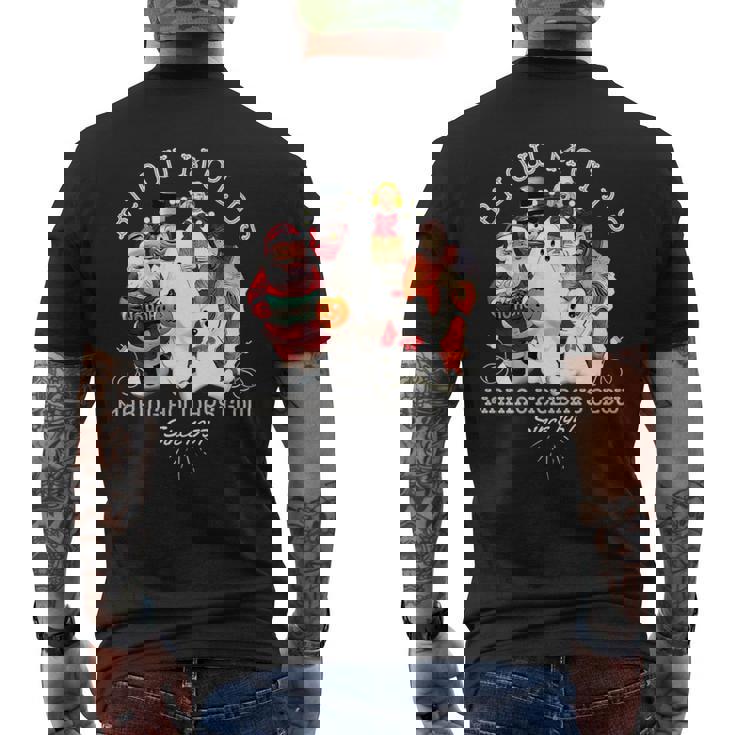 Blow Molds Make Holidays Glow Since 1957 Christmas Halloween Premium Men's Back Print T-Shirt