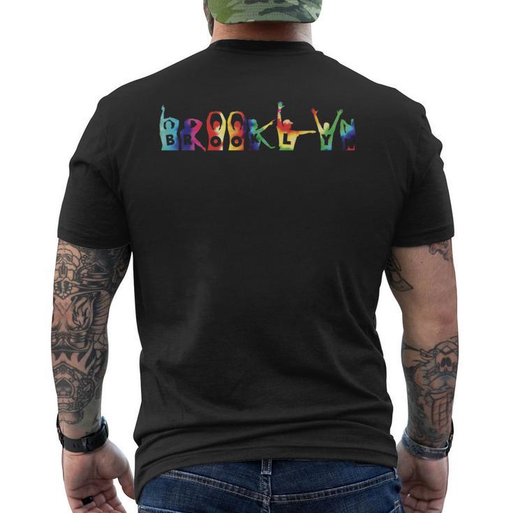 Brooklyn Nyc Tie Dye T-Shirt mit Rückendruck