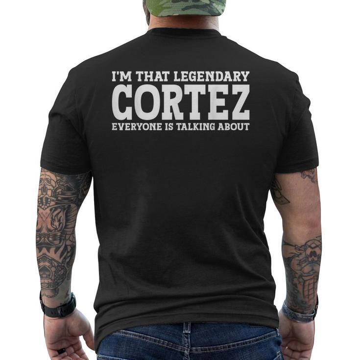 Cortez Surname Team Family Last Name Cortez T-Shirt mit Rückendruck