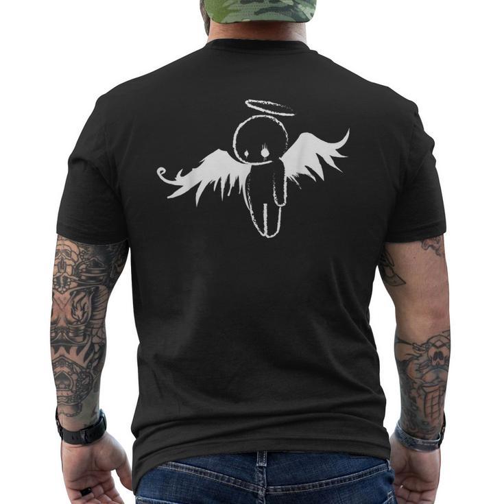 Cute Sad Emo Angel T-Shirt mit Rückendruck