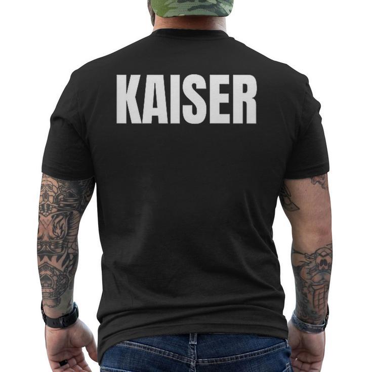 Damen Kaiser Nachname Familie Team Ehe Familienfeier Mit-Ausschnitt T-Shirt mit Rückendruck