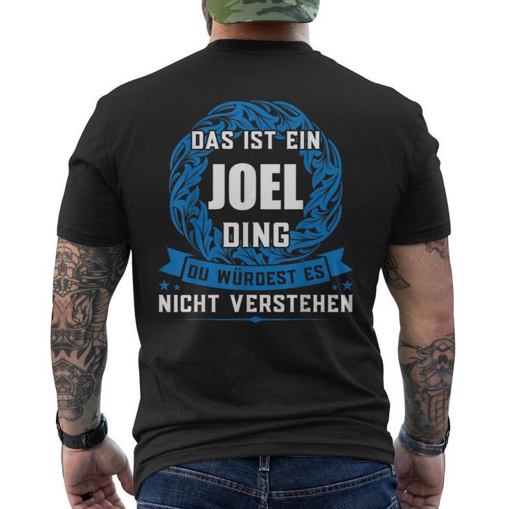 Das Ist Ein Joel Dingorname T-Shirt mit Rückendruck