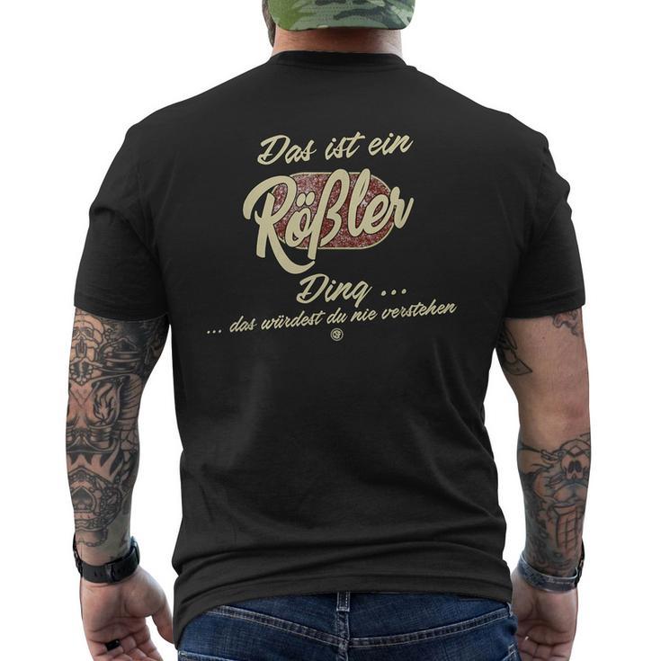 Das Ist Ein Rößler Ding Lustiges Familie Rößler T-Shirt mit Rückendruck